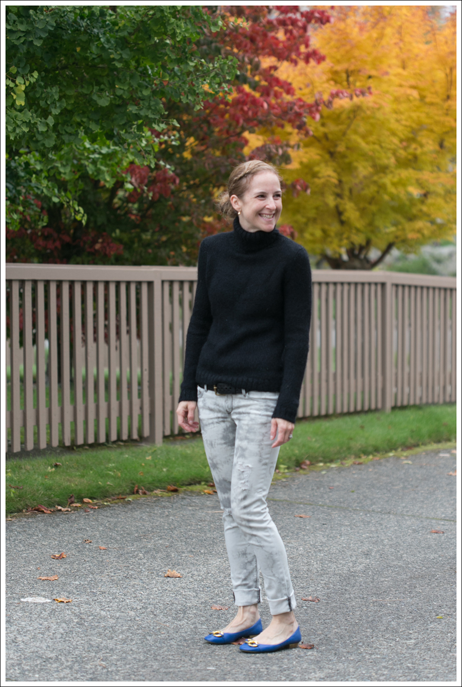 Blog Black Orchid Tie Dye Doma Leather Jacket J Crew Sweater-1