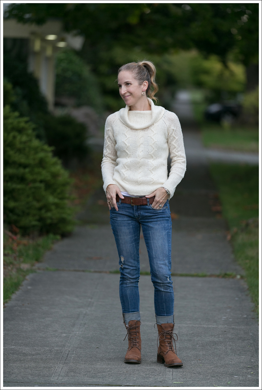 Blog Cream J Crew Sweater Destroyed Blank Lace up Boots-2
