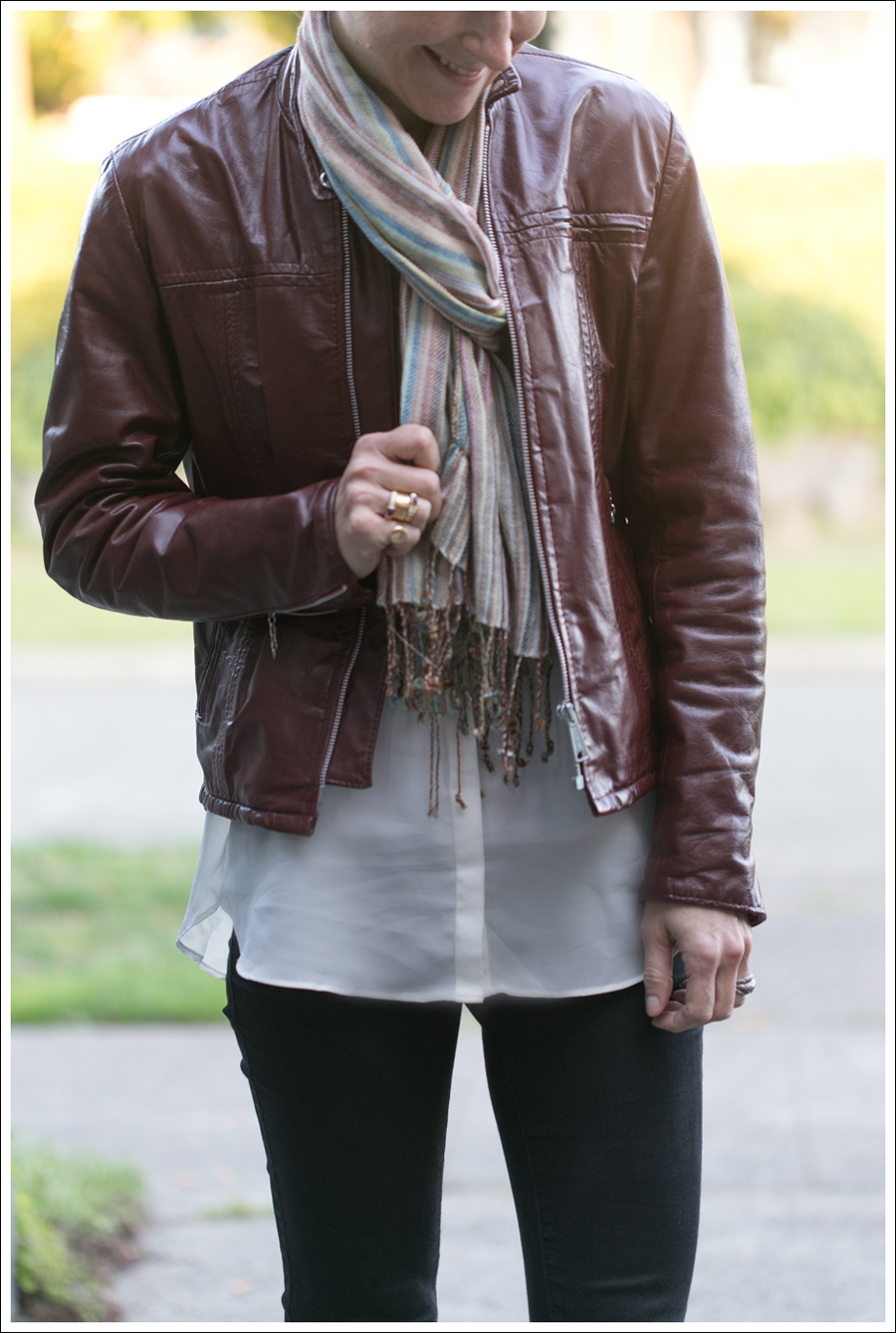 Blog Vintage Leather Jacket Black Blank Denim Frye Boots-8