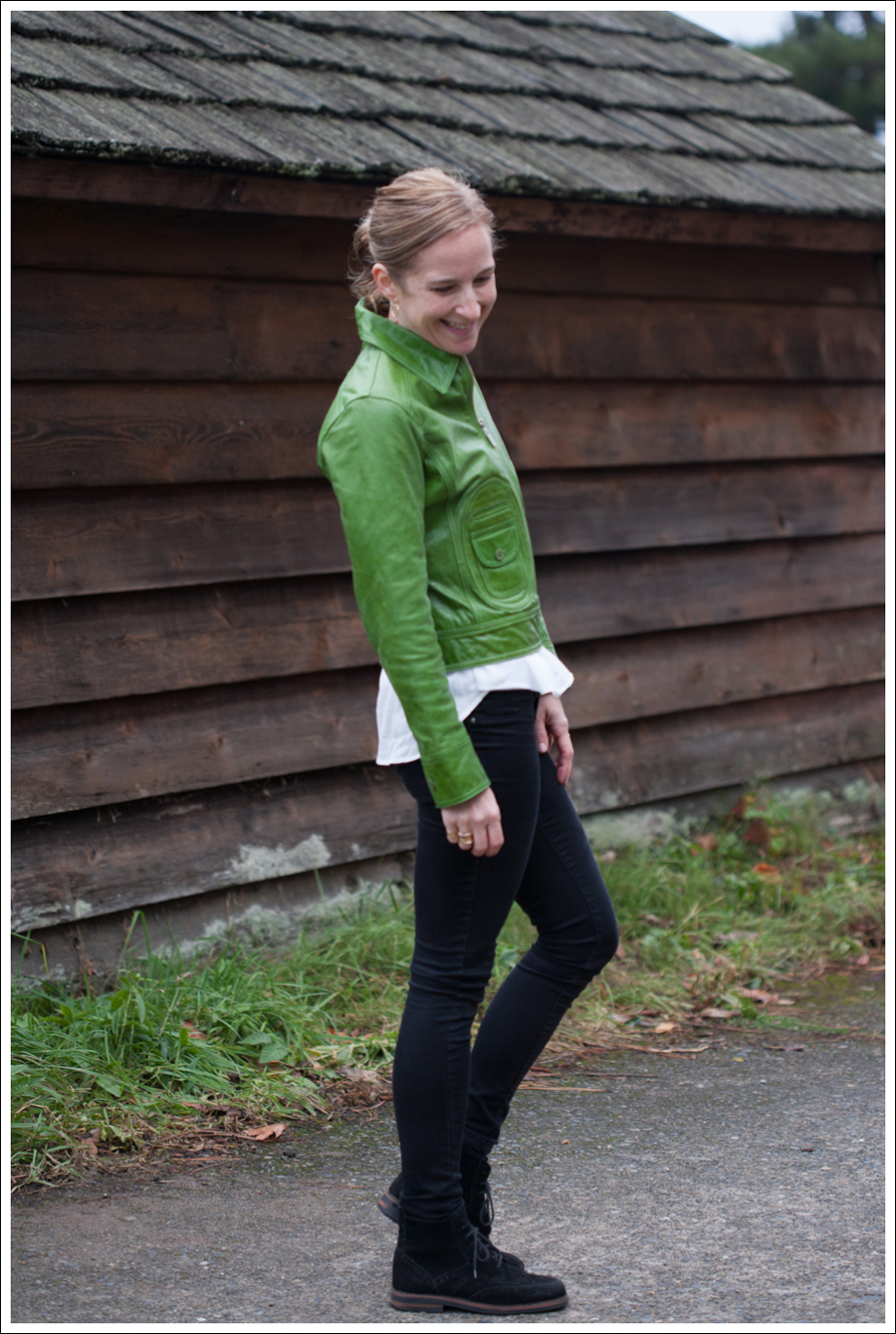 Blog Green Doma Leather Jacket Blankn NYC Pants Suede Booties-5