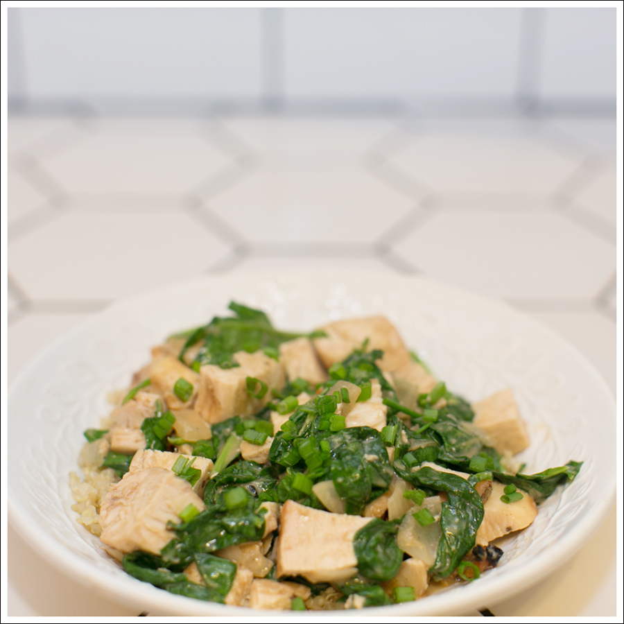 Blog Chicken With Sauteed Spinach and Peanut Sauce-1