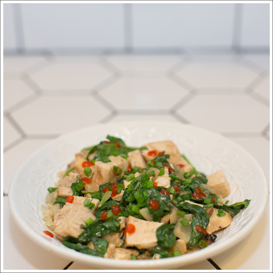 Blog Chicken With Sauteed Spinach and Peanut Sauce-2