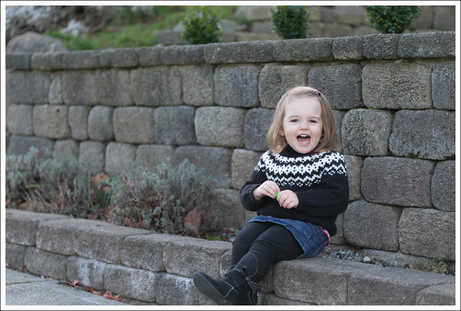blog Maya 111 weeks Fair Isle Sweater Skirt boots Laugh-5