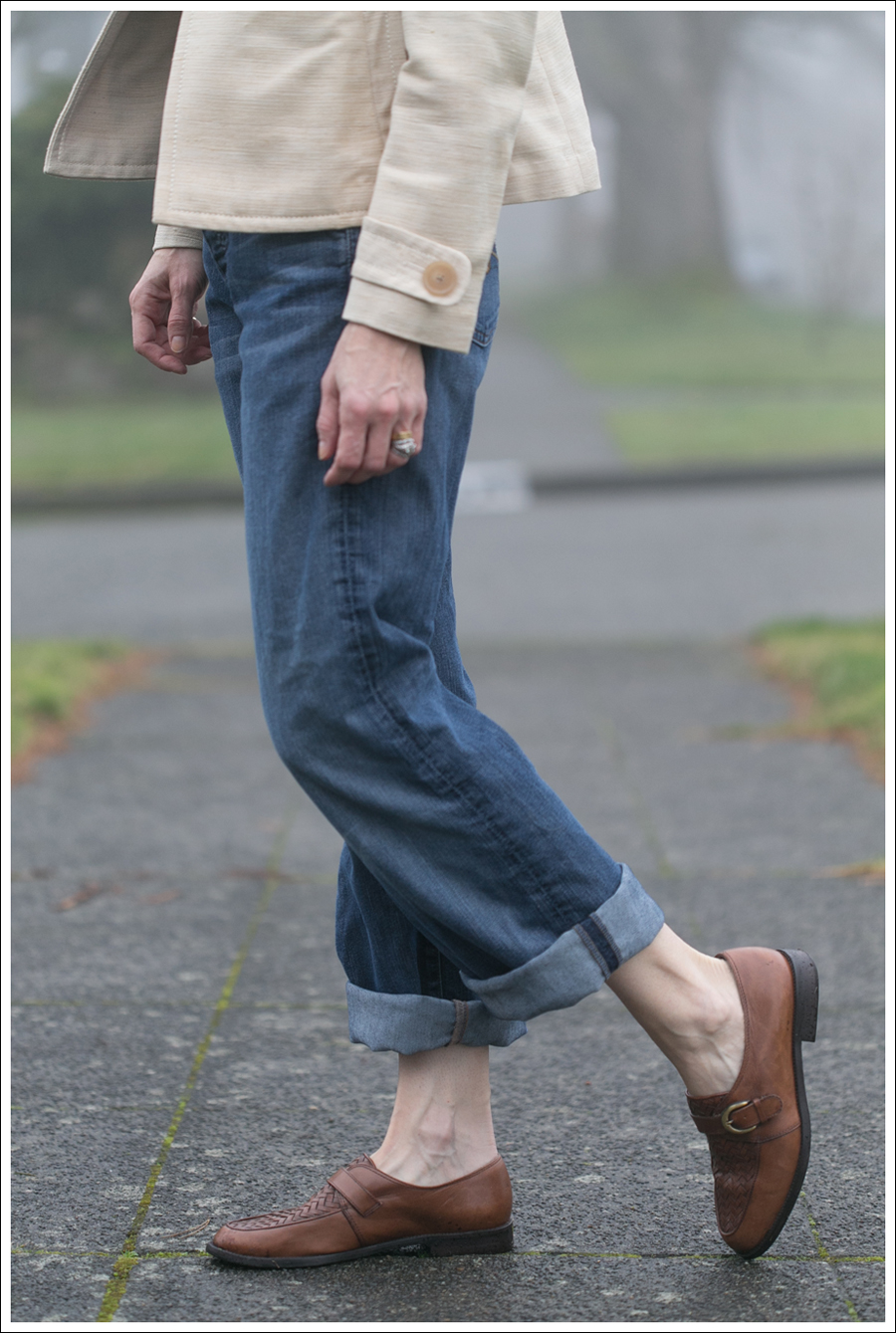 Blog 7FAM Boyfriend Zara Striped Tee Timberland Loafers-6