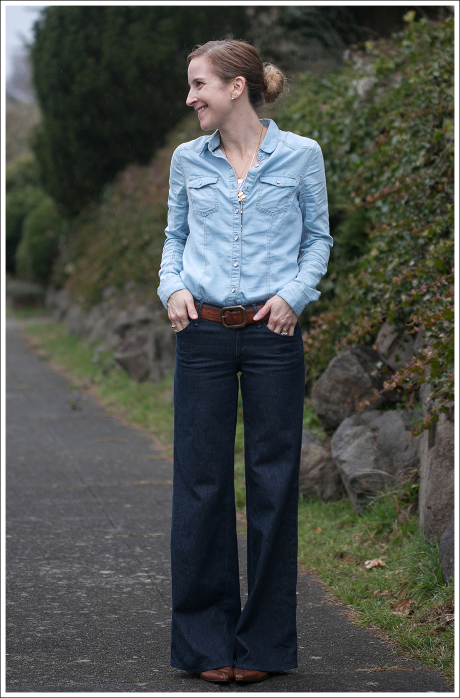 Blog Denim on Denim StyleMint Goldsign Dietrich Wide Leg-3