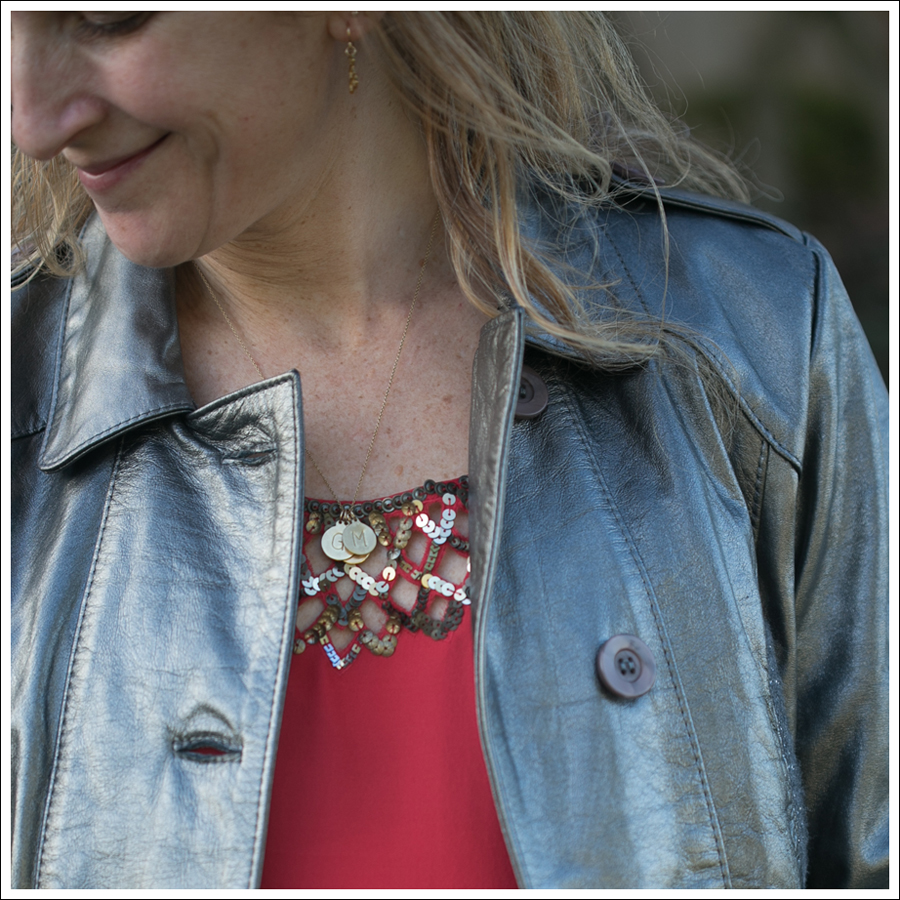 Blog Doma Leather Bomber Jacket BCBG Silk Tunic Current Elliott Destroyed Skinny Frye Booties-13