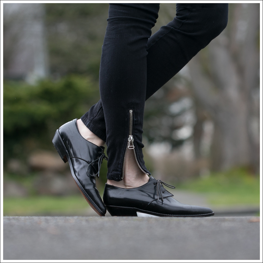 Blog Doma Leather Jacket Zara Joes Jeans Zipper Pura Lopez Oxfords-4