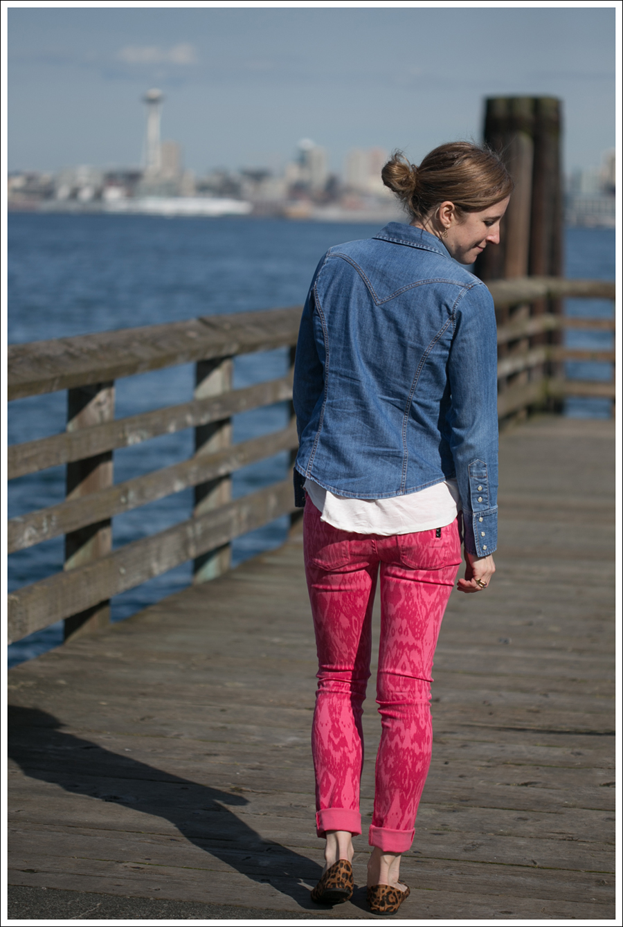 Blog Gap Shirt Black Orchid Ikat Jeans Leopard Flats-3