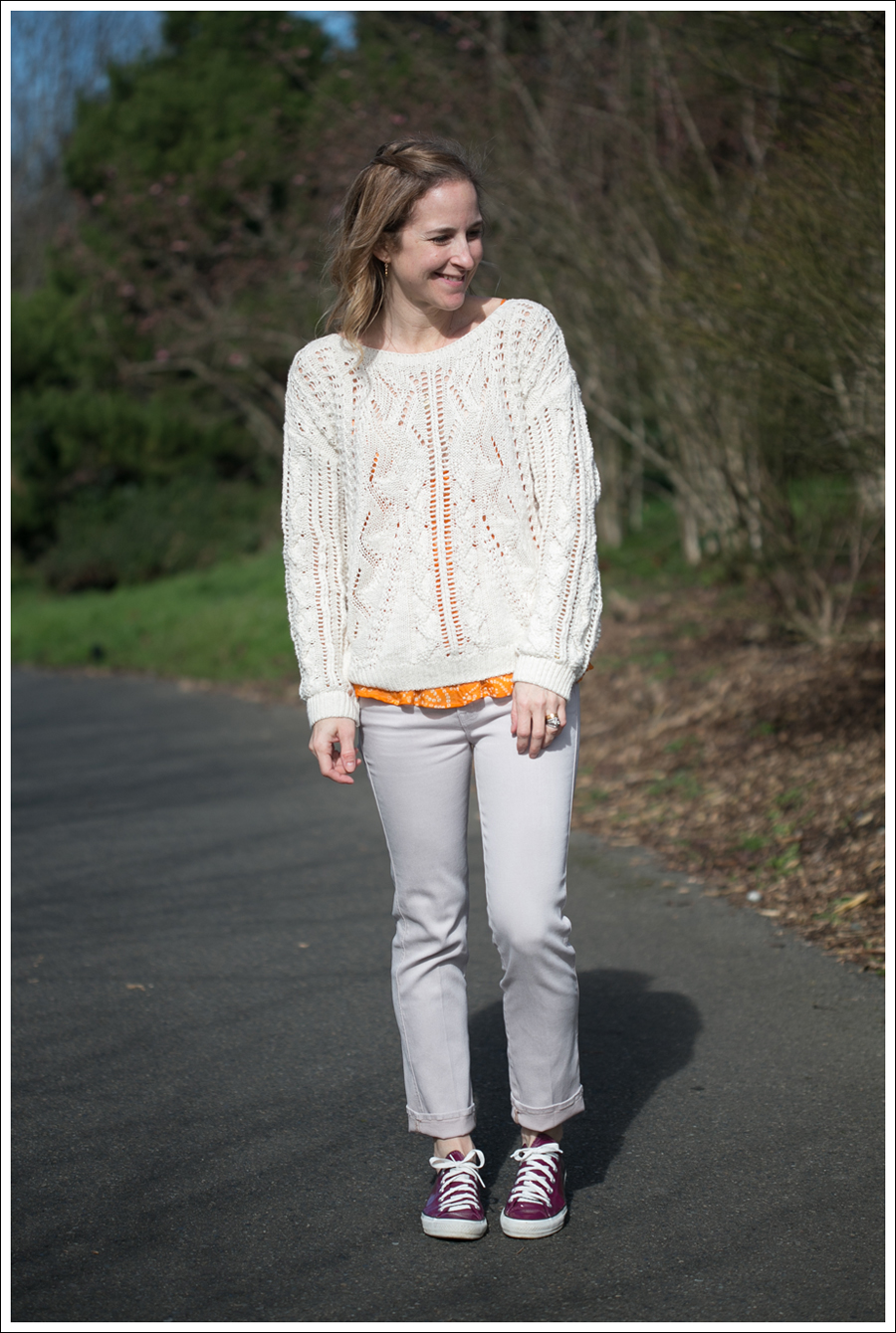 Blog HM Sweater Mother Rascal Cuff Jeans Converse-1