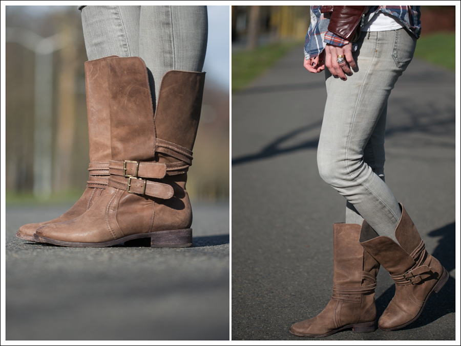 blog Vintage Leather Jacket Levis Plaid Top Goldsign Joie New Orleans Boots-6