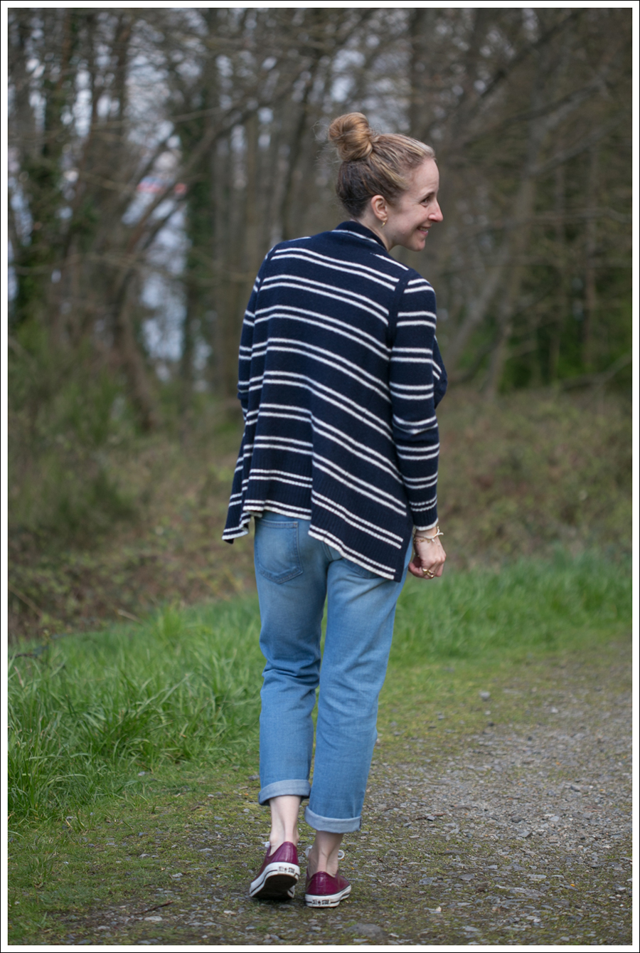 Blog Banana Republic Sweater Current Elliott Boyfriend Jeans Converse-3