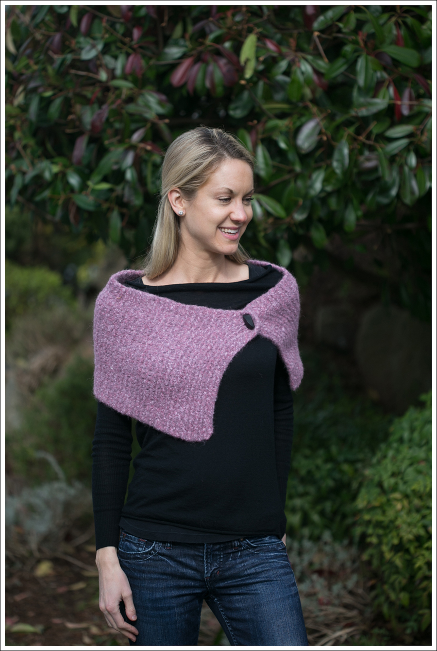 Blog Black Outfit with Pink Scarf-4