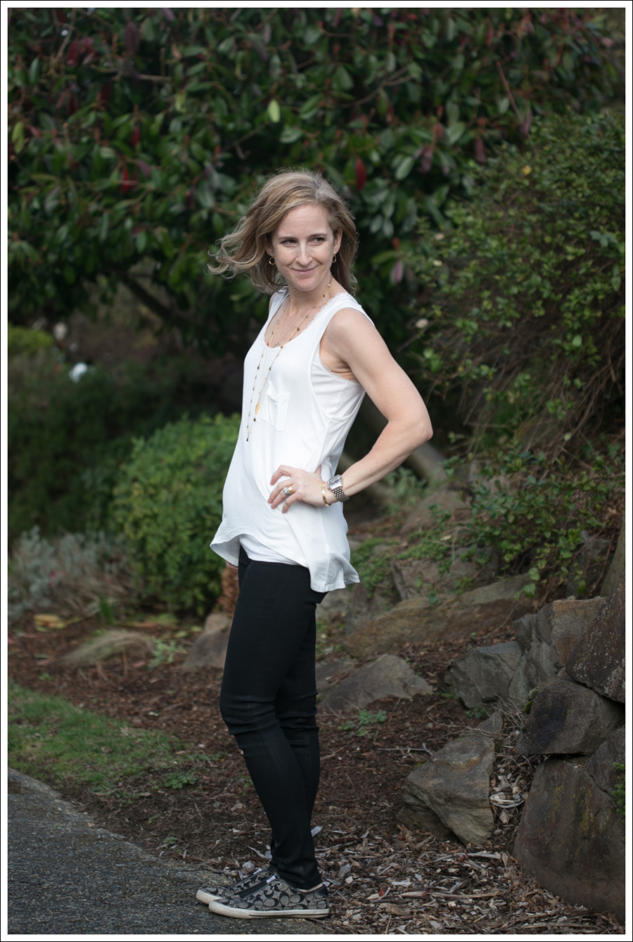 Blog Nordstrom Sweater StyleMint tank J Brand Coated Skinny -2