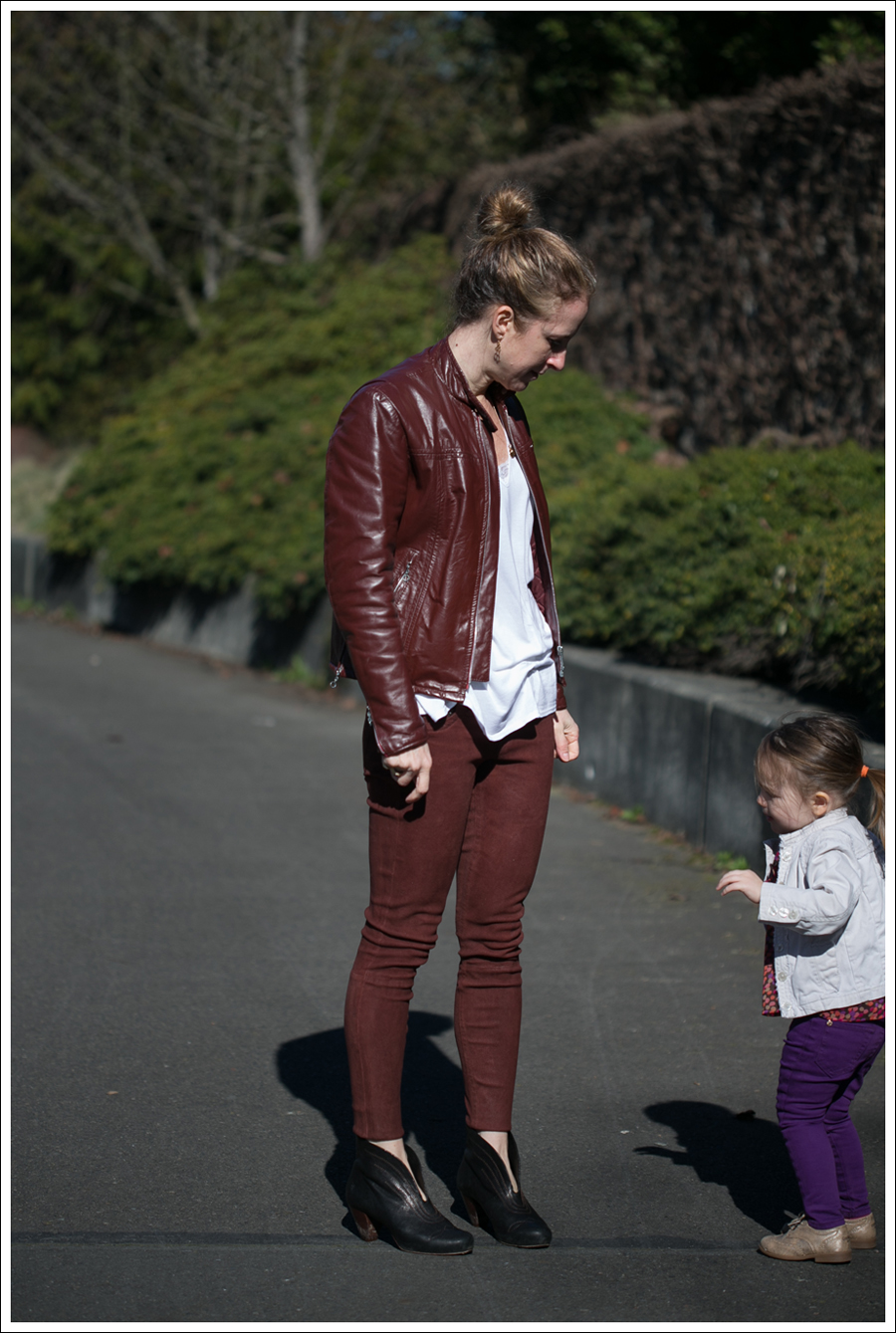 Blog Vintage Leather Jacket Lanston Tee True Religion Suede Skinny Frye Booties-13