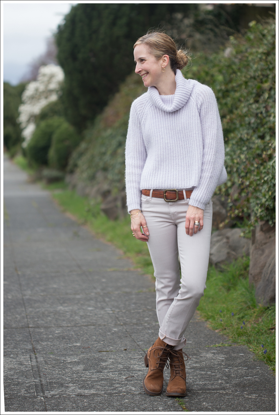 Blog Zara Sweater Mother Jeans Vintage Belt Boots-1