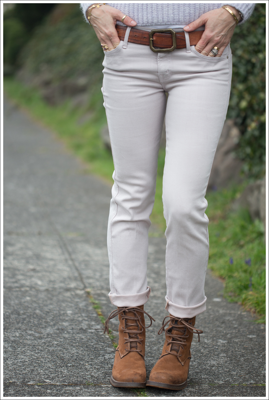 Blog Zara Sweater Mother Jeans Vintage Belt Boots-2