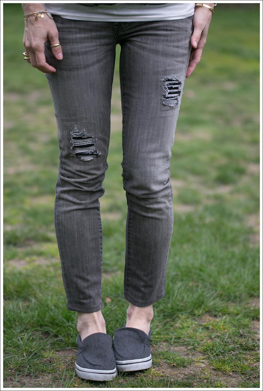 Blog BCBG Black Crochet Top Genetic Denim Destroyed Shane Airwalk-2