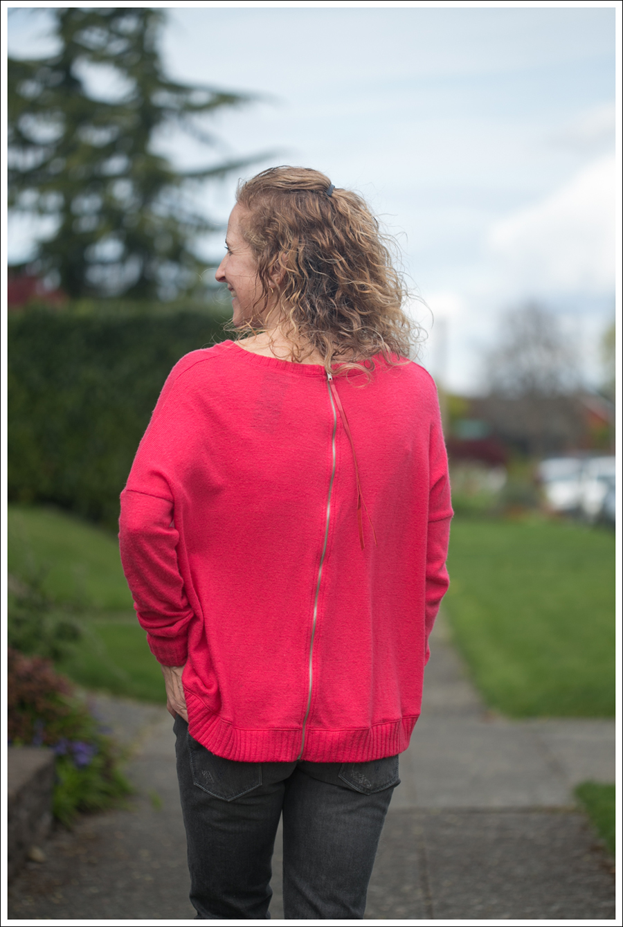 Blog Heather Coral Back Zip Ripped Levis HM Leopard Shoes-3