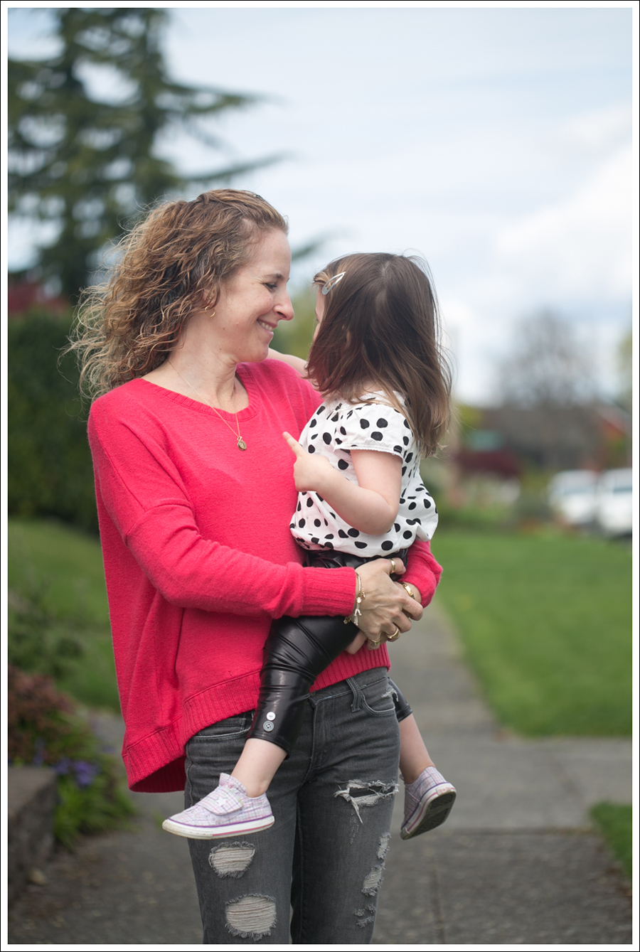 Blog Heather Coral Back Zip Ripped Levis HM Leopard Shoes-4