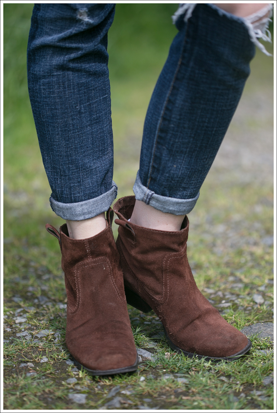 Blog HM Sweater Current Elliott Destroyed Skinny Nine West Booties-2