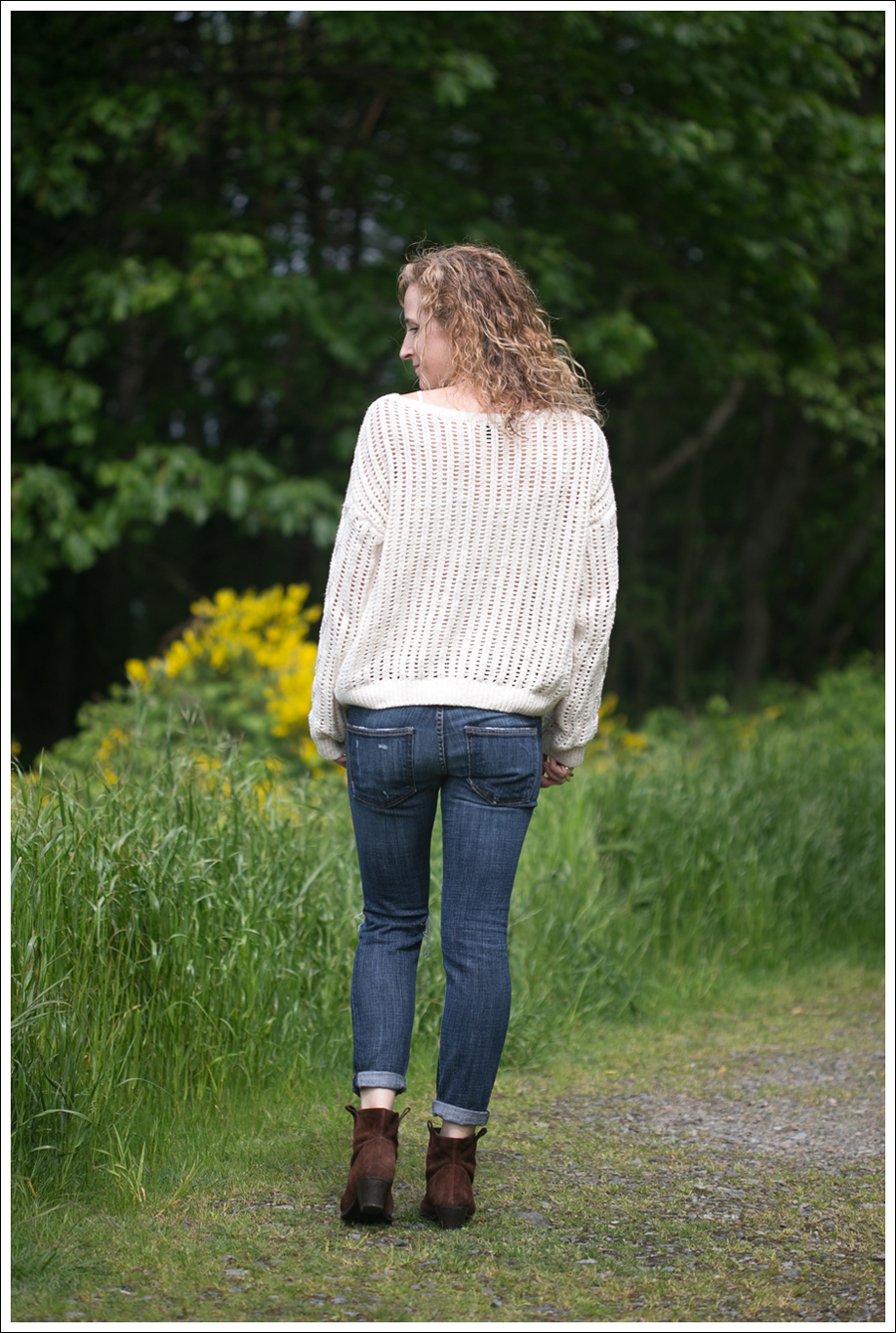 Blog HM Sweater Current Elliott Destroyed Skinny Nine West Booties-3