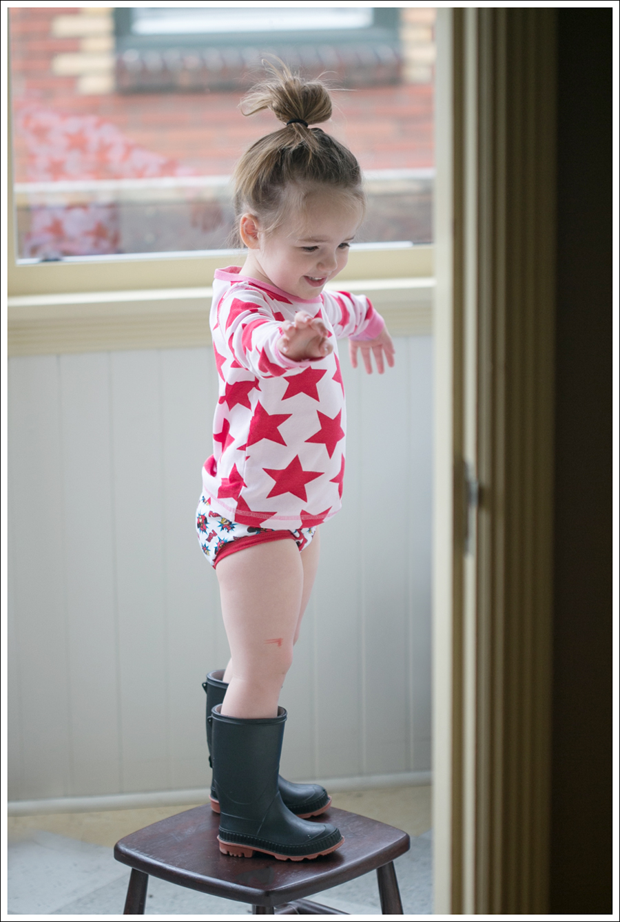 Blog Maya 134 Weeks Hanna Andersson Dress Rain boots-1