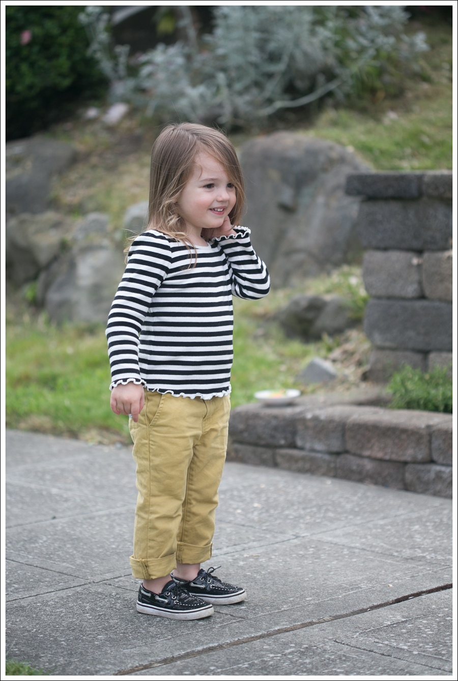 Blog Maya 137 Weeks BW Gap Yellow Sevens Sperry-2