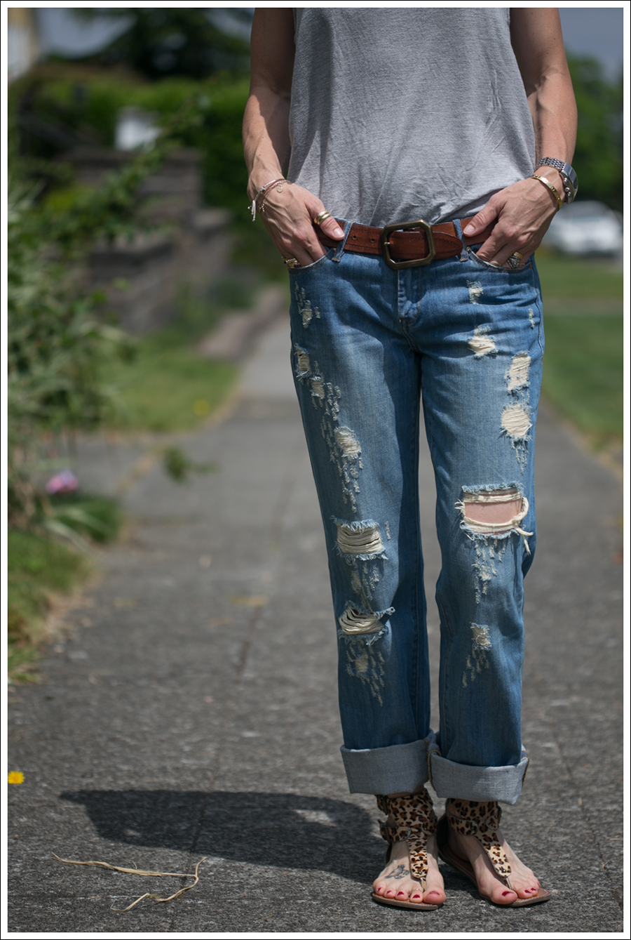 Blog HM Tank Blank NYC Shredded Wheat Boyfriend MIA leopard sandals-2