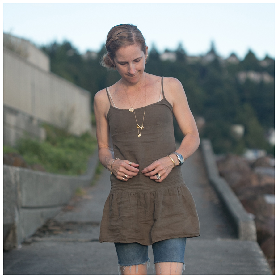 Blog Juicy Dropwaist Dress 7FAM cut offs Cafe Noir Boots-2