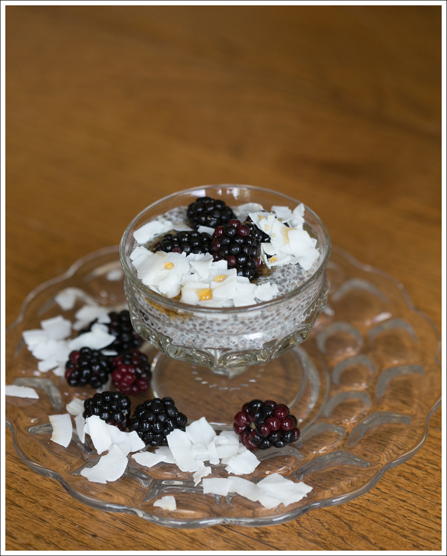 Blog Paleo Chia Pudding with Blackberries Coconut Shavings-1