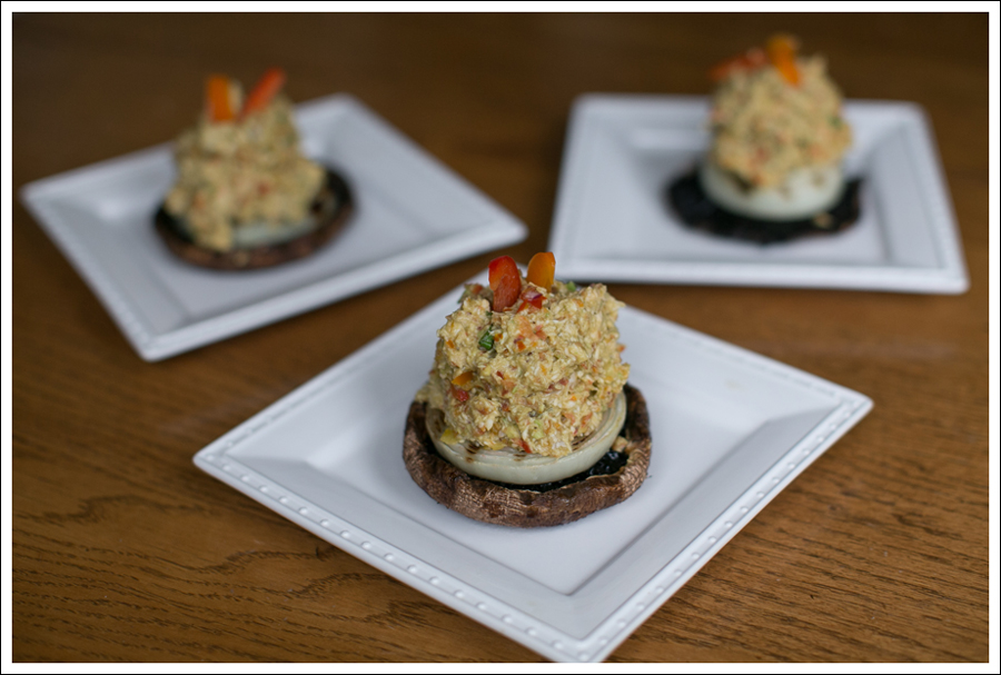 Blog Paleo Whole30 Grilled Chicken Salad on Portobello Mushroom-1