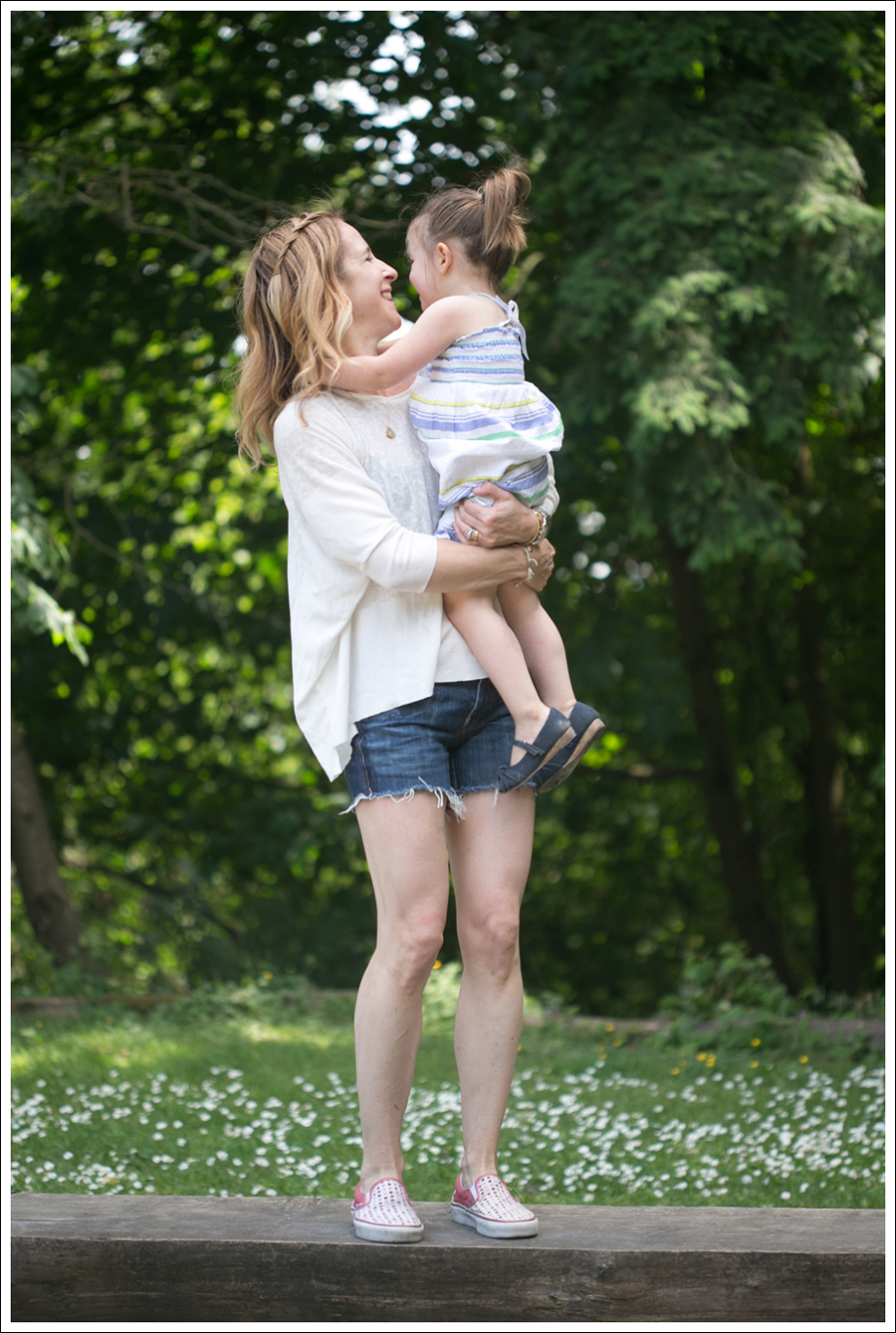 Blog Zara Swing Tee Citizend Of Humanity Cut offs Polka Dot Vans-2