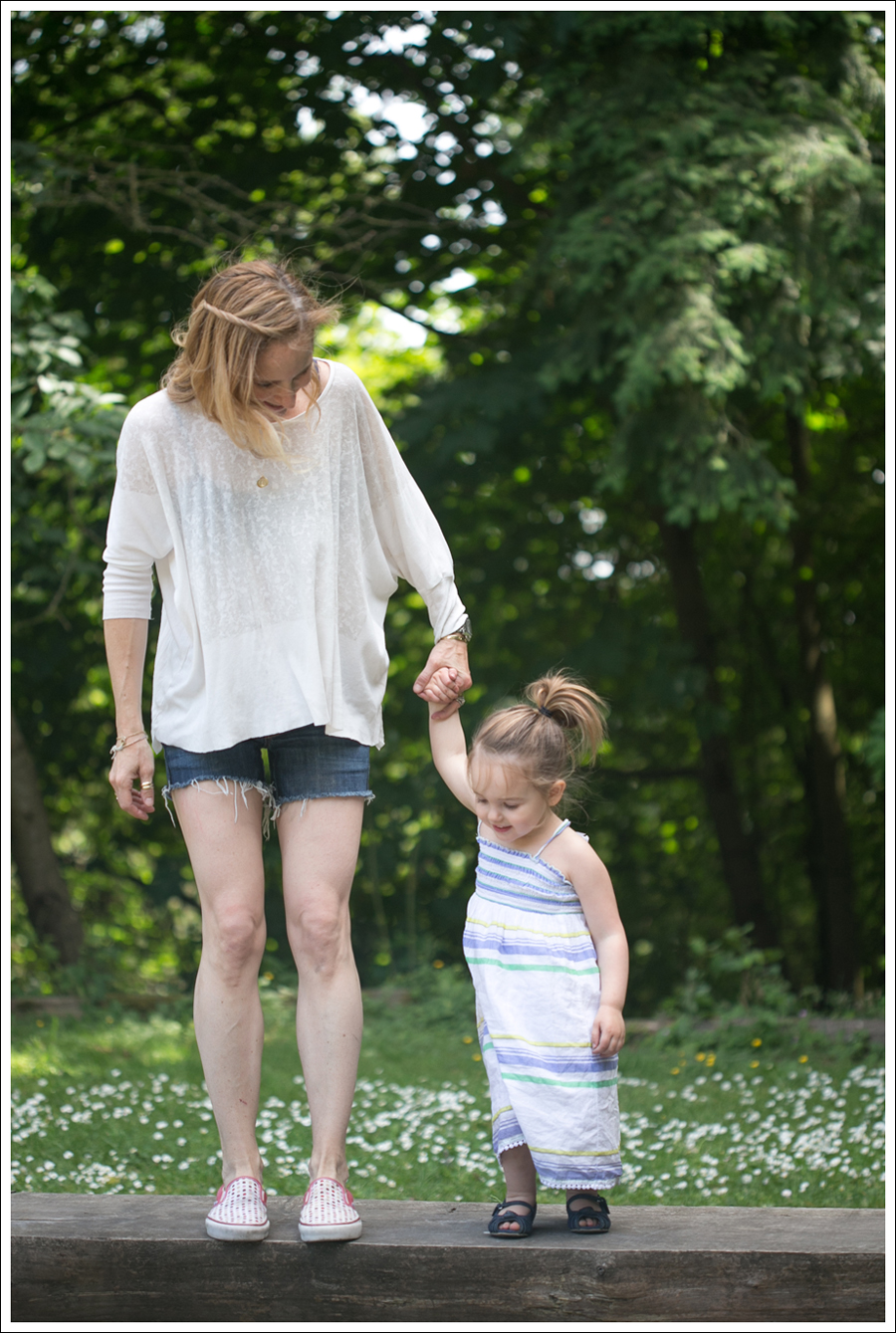 Blog Zara Swing Tee Citizend Of Humanity Cut offs Polka Dot Vans-4