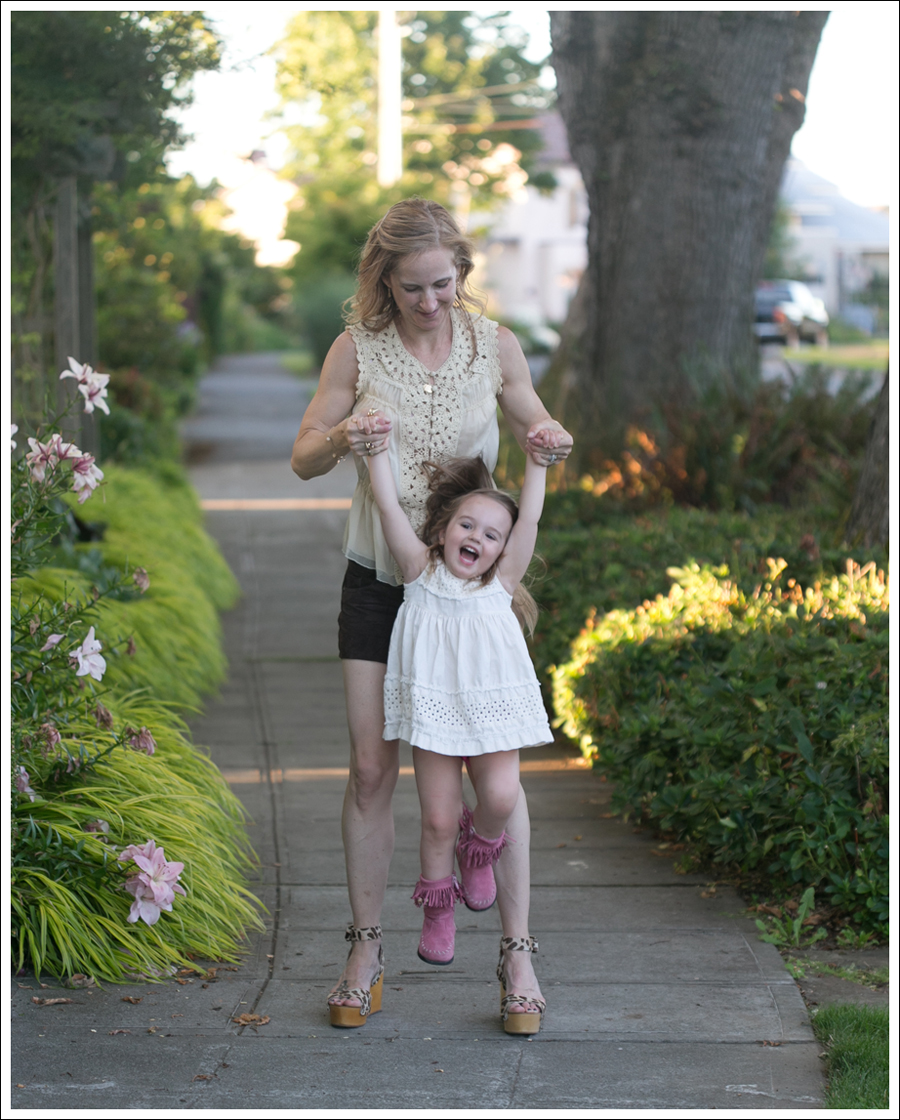 Blog BCBGMaxAzria Silk Top Blank NYC Leather Suede Shorts Steve Madden Ash Sandals-10