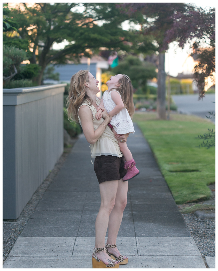 Blog BCBGMaxAzria Silk Top Blank NYC Leather Suede Shorts Steve Madden Ash Sandals-4