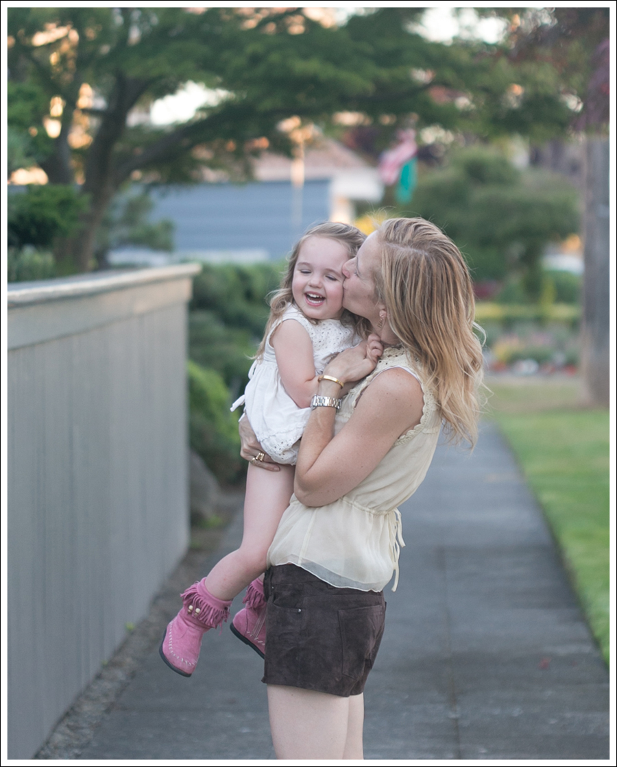 Blog BCBGMaxAzria Silk Top Blank NYC Leather Suede Shorts Steve Madden Ash Sandals-6