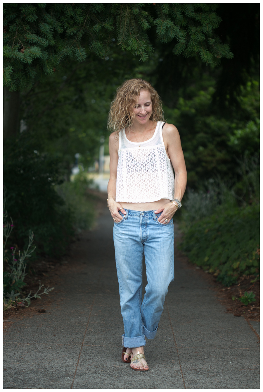 Blog Free People Lace Crop Vintage Levis 501 Mystique Sandals-1