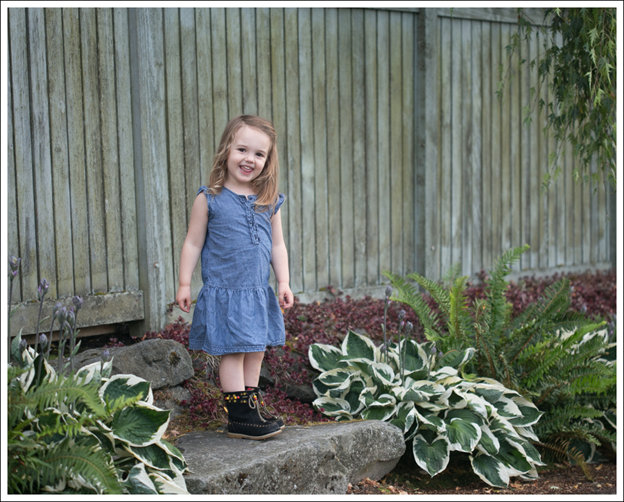 Blog Gap Denim Dress Black Moccasin Boots-6