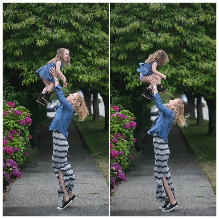 Blog Gap Denim Shirt Saint Grace Dress Black Converse-8