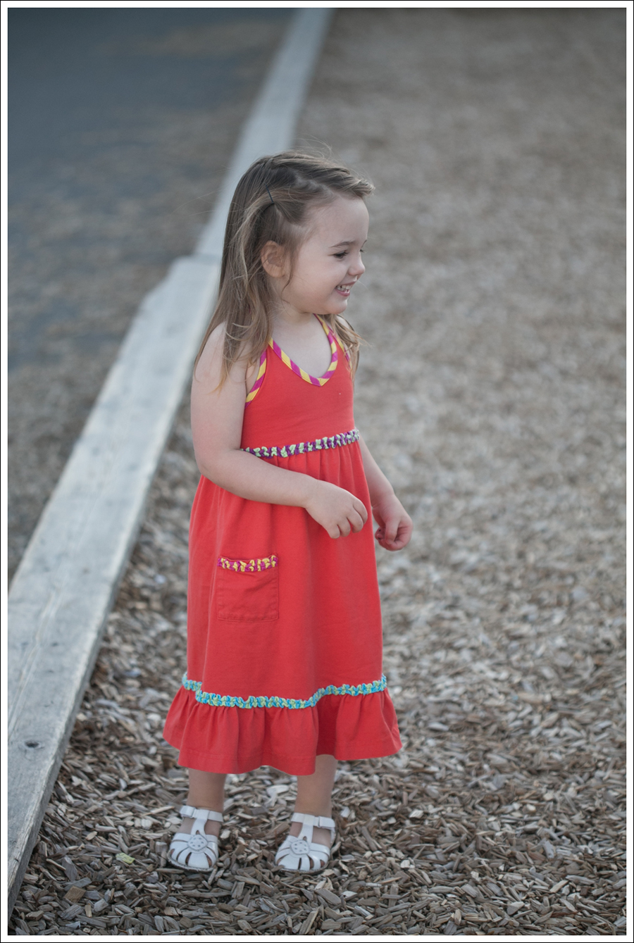 Blog Hanna Andersson Orange Halter Dress Stride Rite White Sandals-2