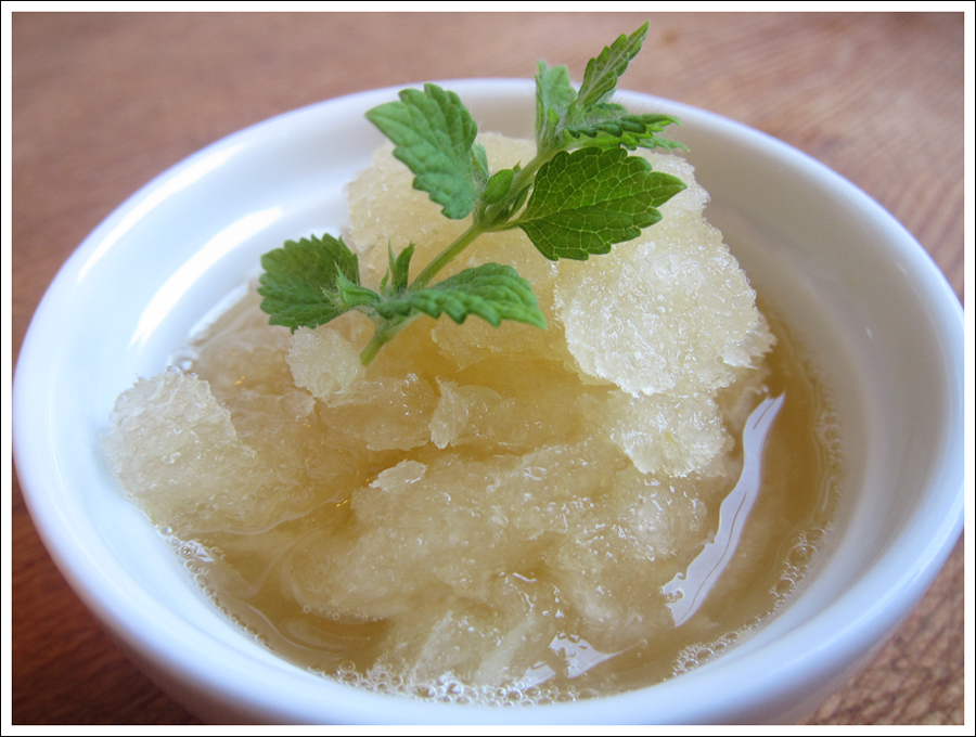 Blog lemon honey granita