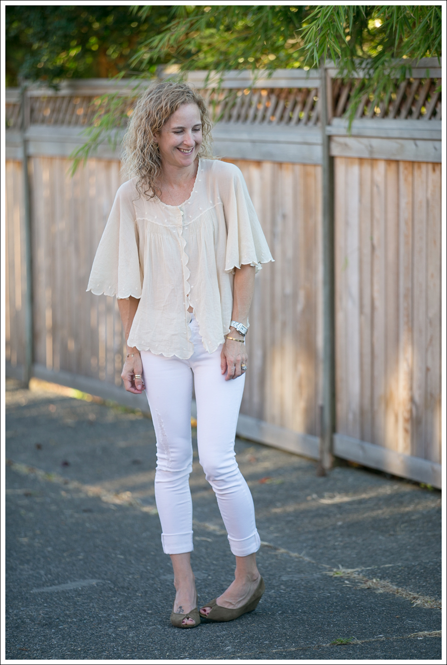 Blog See by Chloe Boho Top DL161 Amanda Skinny Mania JC Wedges-1