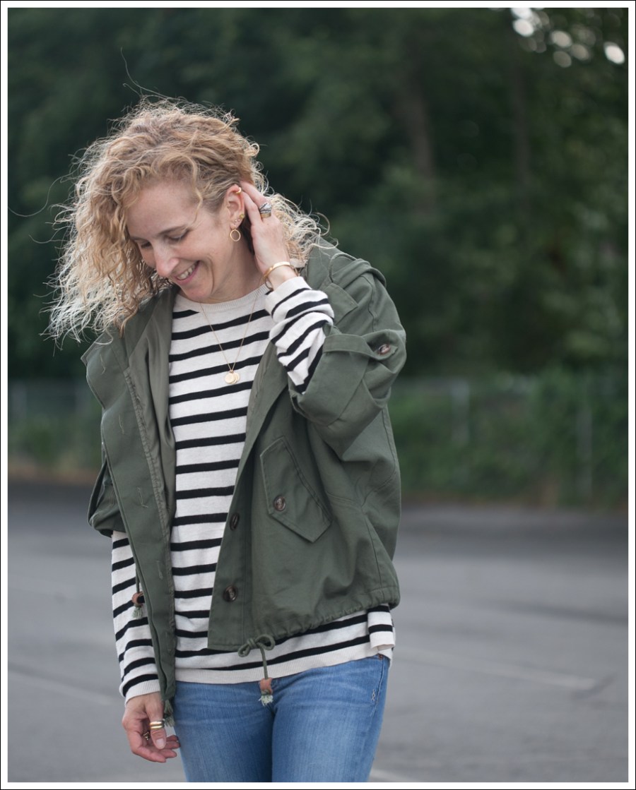 Blog StyleMint Parka HM Striped Sweater Genetic Denim the Shane Black Linea Superga-2