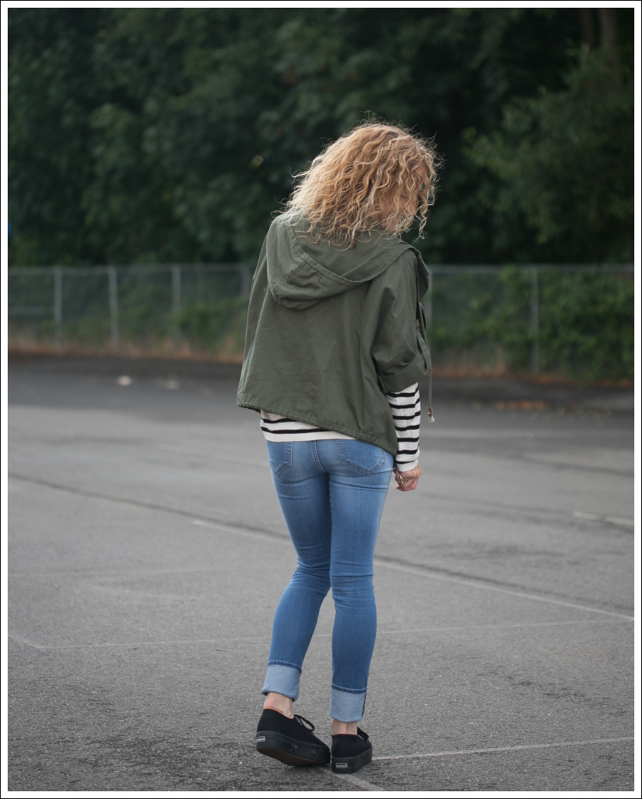 Blog StyleMint Parka HM Striped Sweater Genetic Denim the Shane Black Linea Superga-4