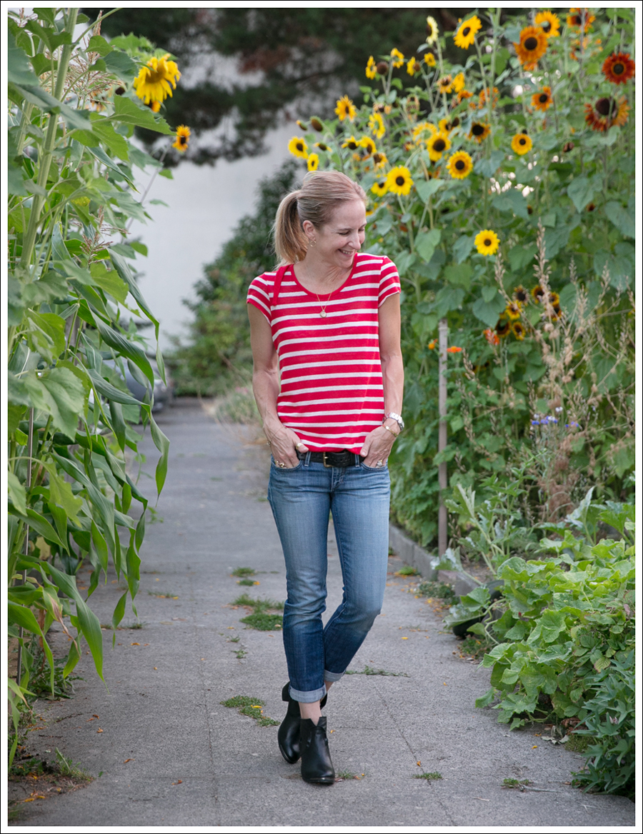 Blog HM Striped Tie Back Sweater Joes Skinny Boyfriend SixtySeven Blake Booties-1