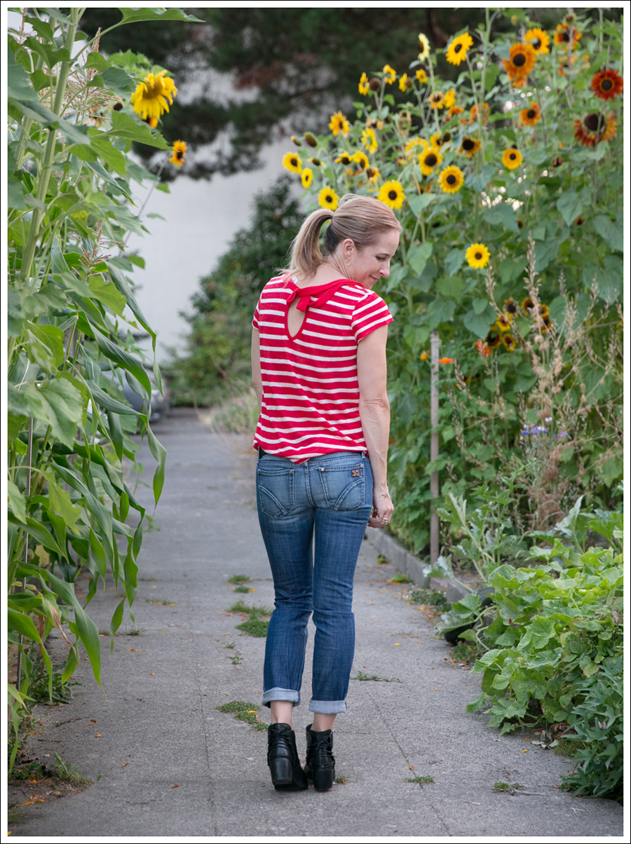 Blog HM Striped Tie Back Sweater Joes Skinny Boyfriend SixtySeven Blake Booties-2