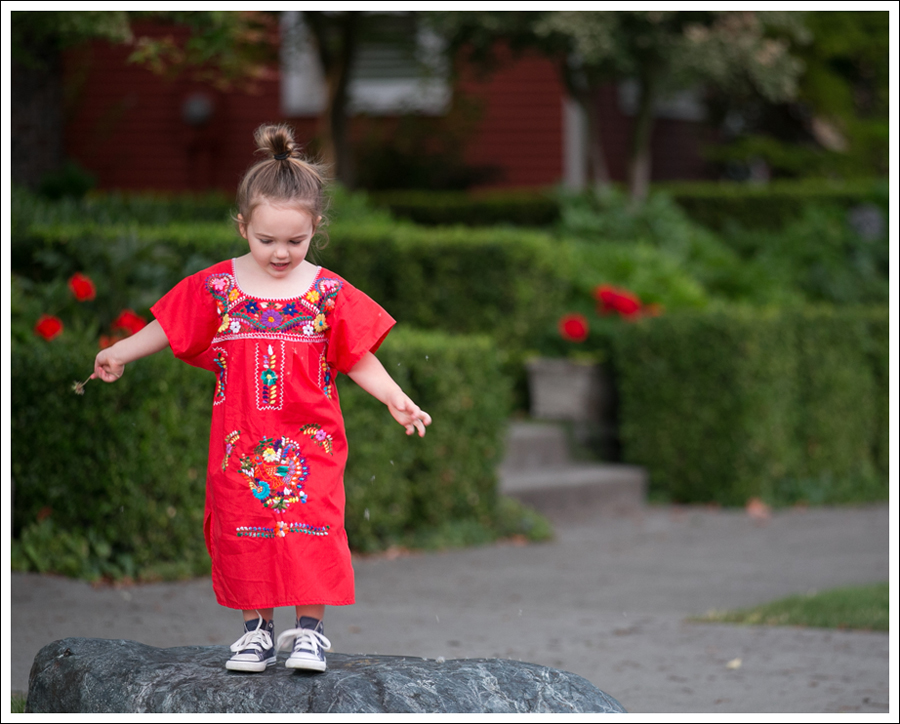 Blog Red Mexican Dress Blue Convese High Tops-12