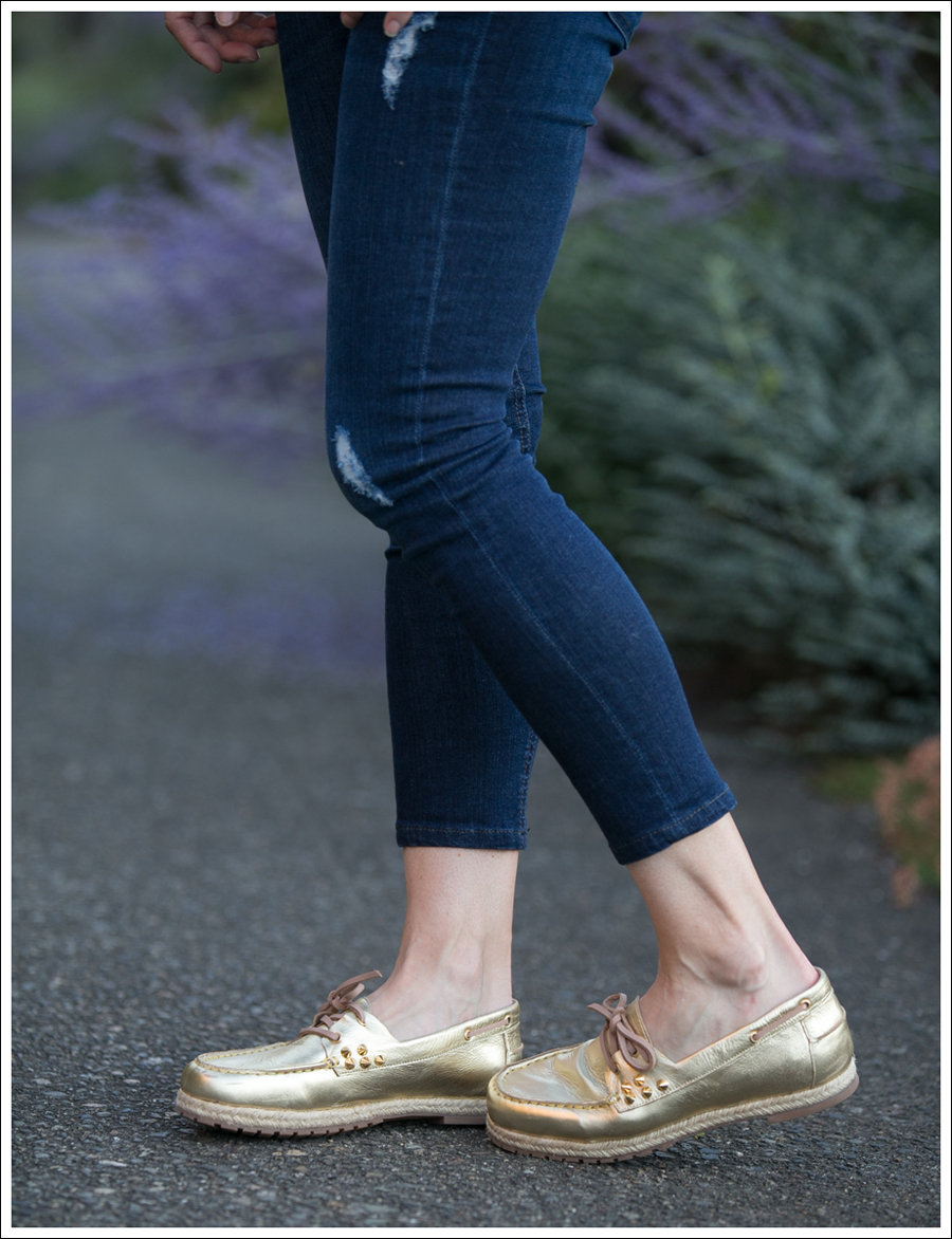 Blog Vintage Blouse Edyson Destroyed Skinny BEandD Gold Studded Boat Shoes-4