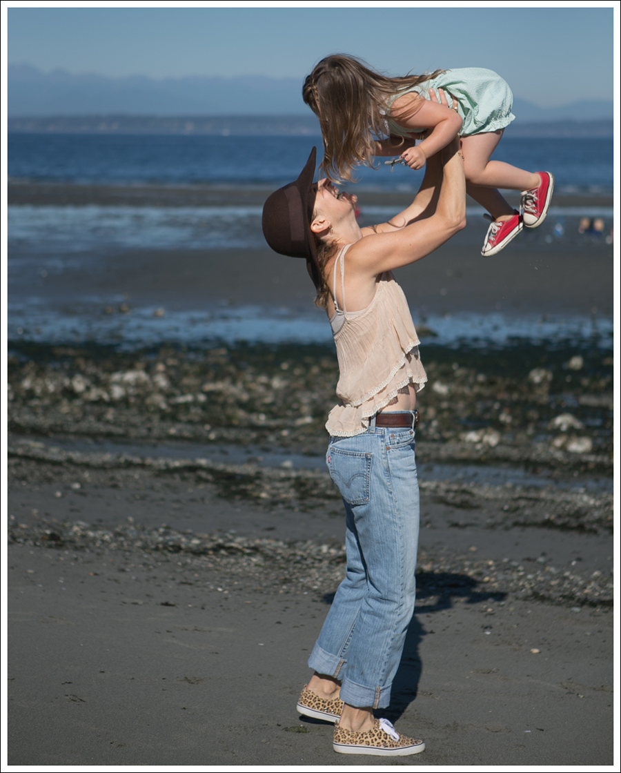 Blog Banana Republic Felt Hat Zara Layered Boho Tank Vintage Levis HM Leopard Canvas Shoe-2