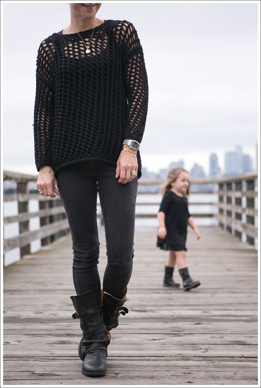 Blog Joie Loose Knit Sweater DL1961 Emma Wick Fiorentini Baker 7040 Boot-2